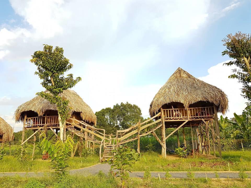 Sunny Field Eco Stilt House Villa Cát Tiên Dış mekan fotoğraf